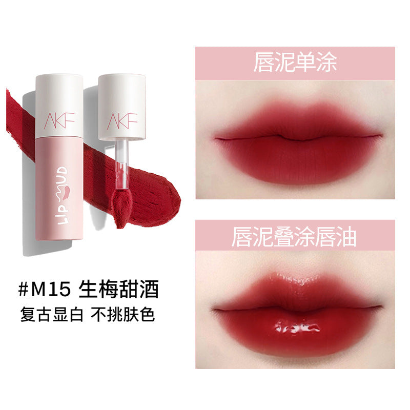 AKF Velvet Matte Lip Mud AKF哑光雾面丝绒唇泥 3g