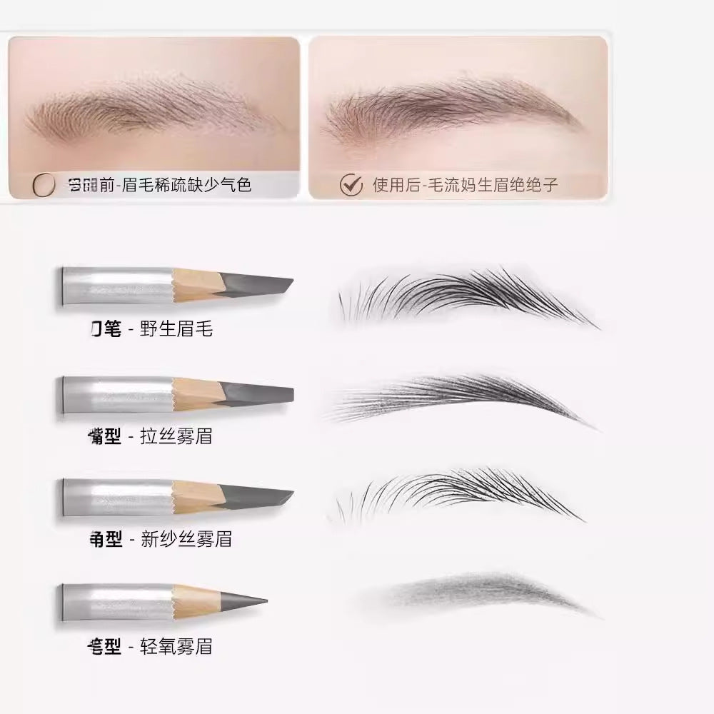 Tiktok/Douyin Hot AKK Natural Lightweight Hard Core Eyebrow Pencil 3.6g 【Tiktok抖音爆款】AKK自然轻盈硬芯眉笔