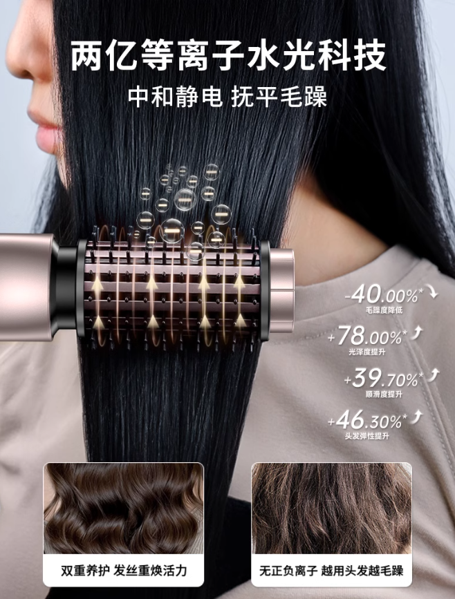 Tiktok/Douyin Hot AOJI Electric Wireless Curling Brush【Tiktok抖音爆款】 奥技电动无线卷发梳