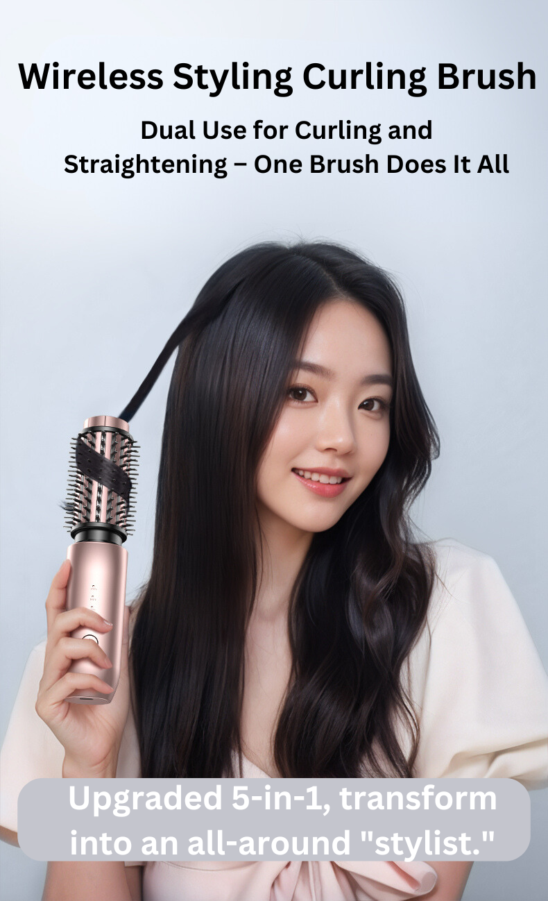 Tiktok/Douyin Hot AOJI Electric Wireless Curling Brush【Tiktok抖音爆款】 奥技电动无线卷发梳