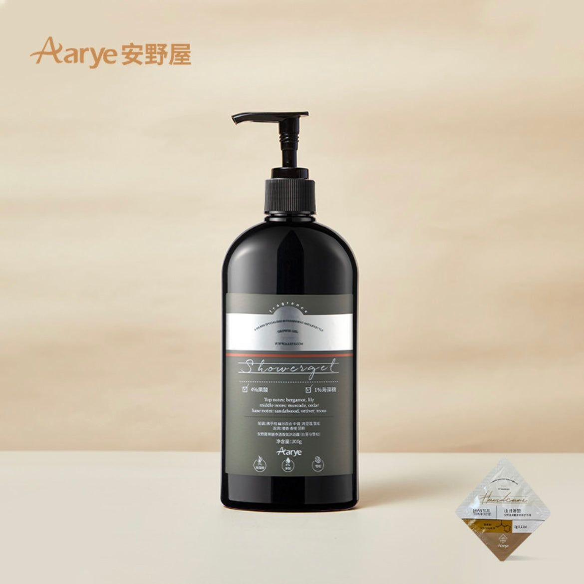 Aarye Long-Lasting Fragrance Moisturizing AHA Shower Gel 300g 安野屋持久留香果酸沐浴露