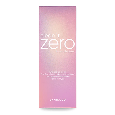 Banilaco New Clean It Zero Foam Cleanser 120ml 芭妮兰致柔洁面霜