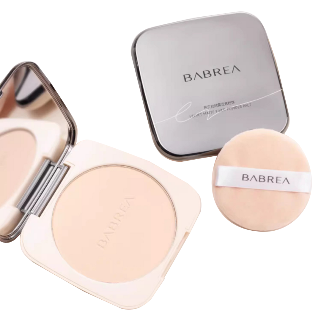 Babrea Velvet Matte Fixed Powder Pact 14.5g 芭贝拉绒雾定焦粉饼