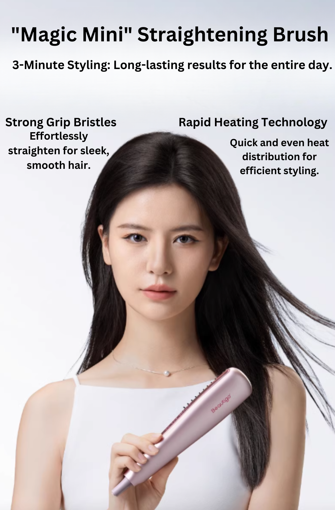 Beautigo Negative Ion Hair Straightening Brush Beautigo负离子直发梳