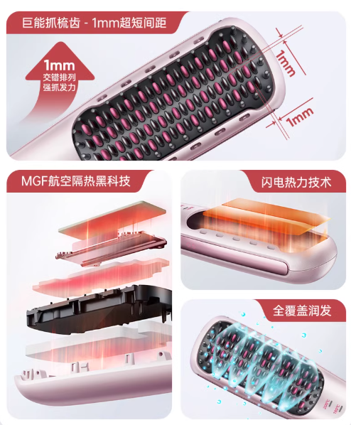 Beautigo Negative Ion Hair Straightening Brush Beautigo负离子直发梳