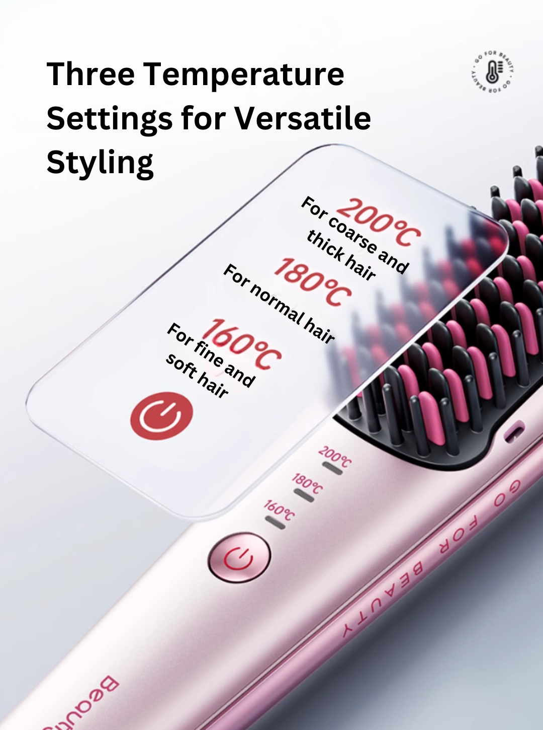 Beautigo Negative Ion Hair Straightening Brush Beautigo负离子直发梳