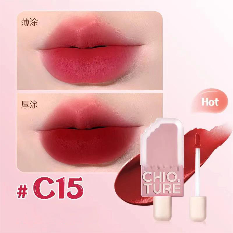 CHIOTURE Ice Cream Matte Lip Gloss 稚优泉雪糕唇釉丝绒哑光雾面唇泥 2ml