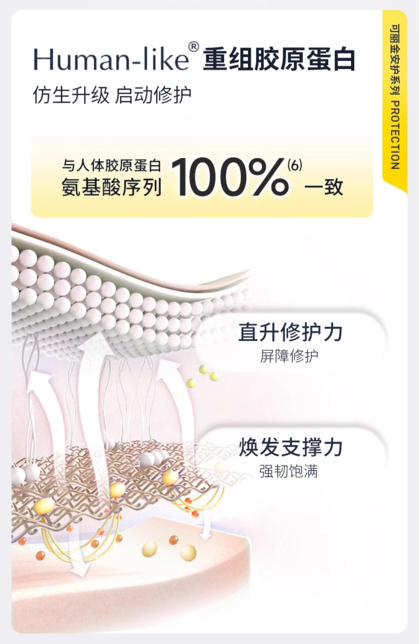 COLLGENE Human-like Repairing Mask 25g*5 可丽金重组胶原蛋白安护修护面膜