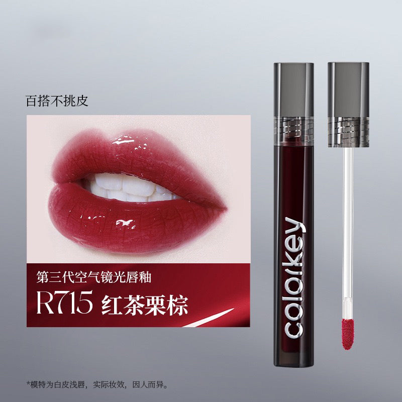 COLORKEY Air Lip Glaze Mirror Glow Collection 3.0 3g 珂拉琪空气唇釉镜光系列3.0