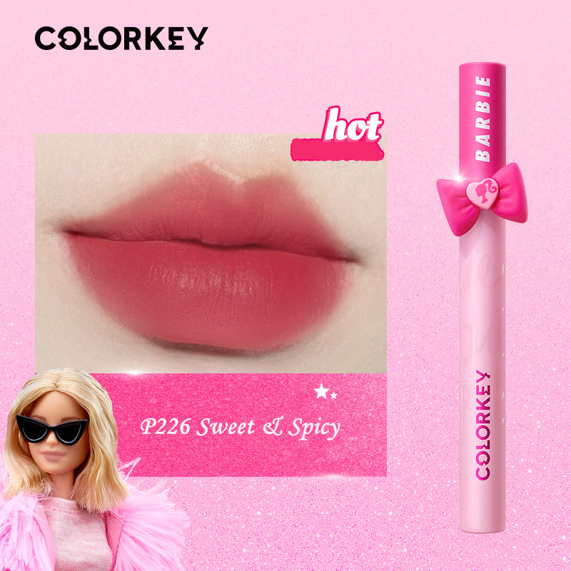 COLORKEY X ELLE Barbie Series Airy Matte & Mirror Lip Glaze 珂拉琪 X ELLE 芭比娃娃系列气质哑光镜面唇釉 1.7g