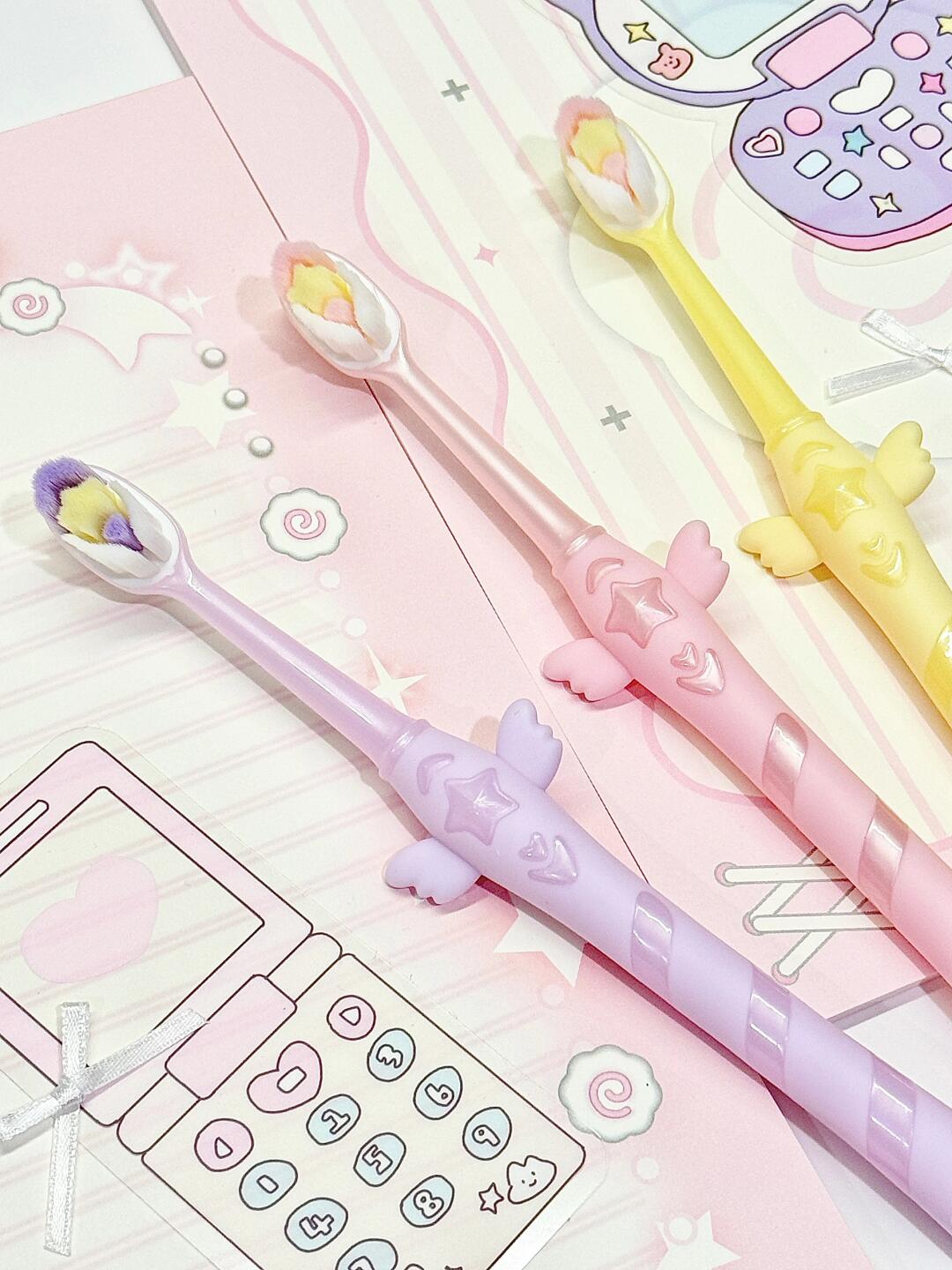 CanBan Star Magic Fairy Wand Toothbrush 3pcs 参半星星魔法仙女棒牙刷