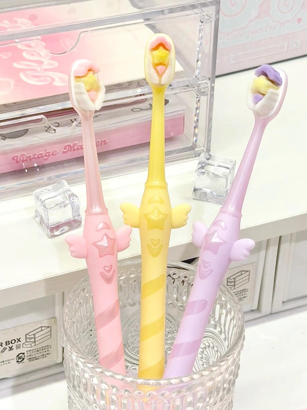 CanBan Star Magic Fairy Wand Toothbrush 3pcs 参半星星魔法仙女棒牙刷