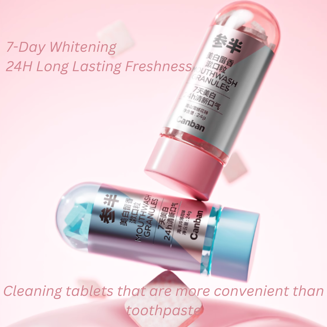 CanBan Whitening & Fragrance Mouthwash Tablets 24g/box 参半美白留香漱口粒