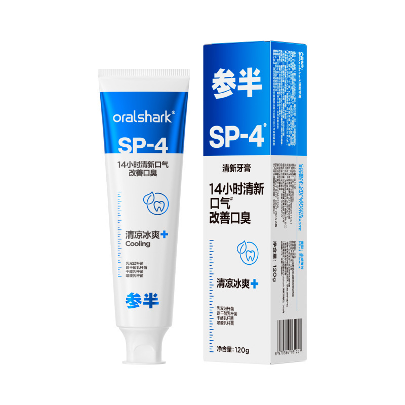 CanBan Oral Shark SP-4 Probiotic Toothpaste 120g 参半口腔鲨鱼SP-4益生菌牙膏