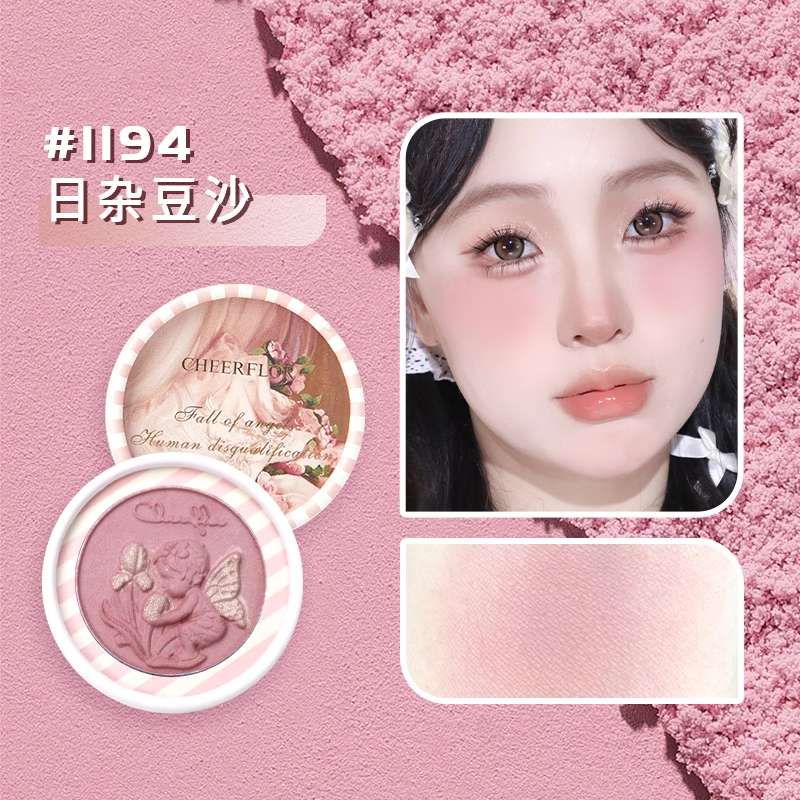 TikTok/Douyin Hot Cheerflor Angel Embossed Blush 6g 【Tiktok抖音爆款】游乐者天使浮雕腮红