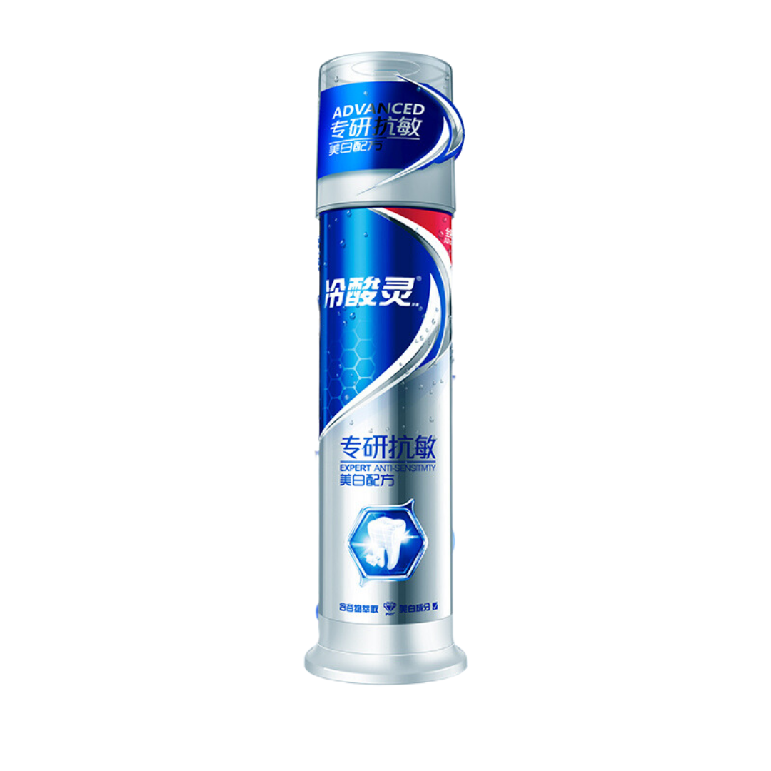 Lesening Anti-Sensitive Pump Type Fresh Breath Toothpaste 130g 冷酸灵抗敏泵型清新口气牙膏