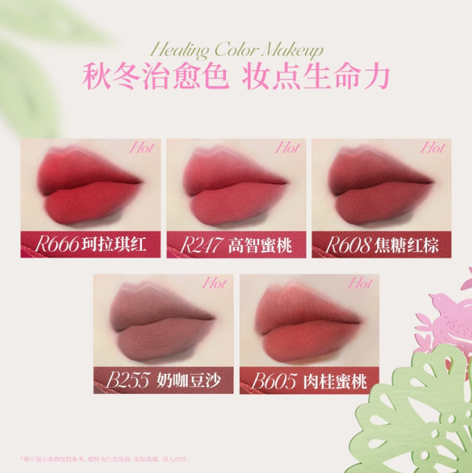 Colorkey Autumn/Winter Limited Edition Embrace Nature Air Lip Glaze 3g 珂拉琪秋冬限定相拥自然系列空气唇釉