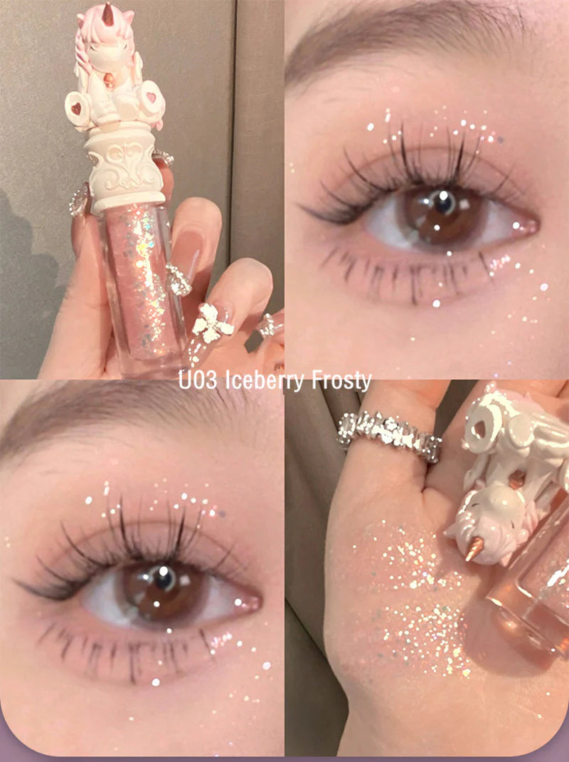 CuteRumor Unicorn Series Glitter Pearlescent Liquid Eyeshadow 可爱物语独角兽系列闪亮珠光液体眼影 3.2g