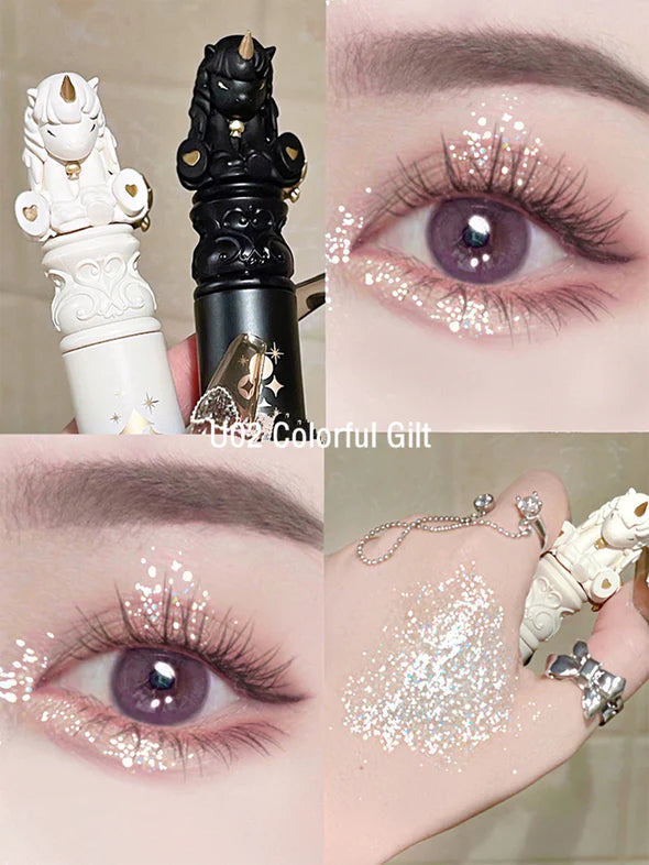 CuteRumor Unicorn Series Glitter Pearlescent Liquid Eyeshadow 可爱物语独角兽系列闪亮珠光液体眼影 3.2g