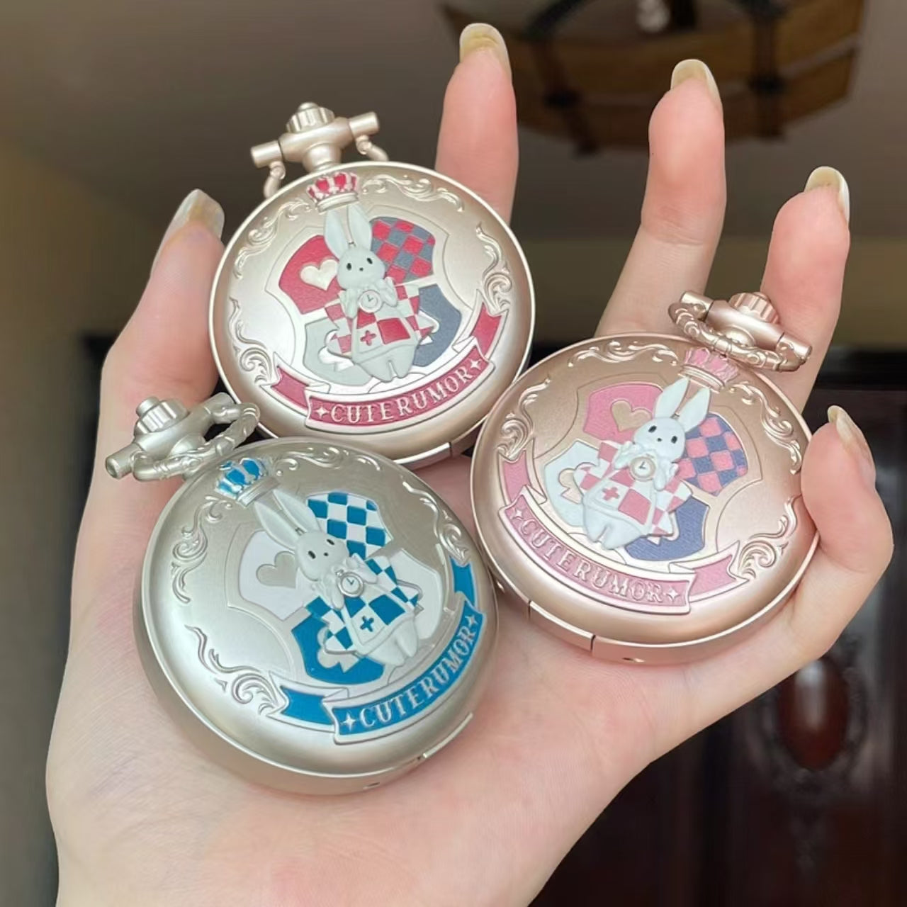 CuteRumor Wonderland Tea Party Pocket Watch Blush 3.8g 可爱物语奇境茶会怀表腮红