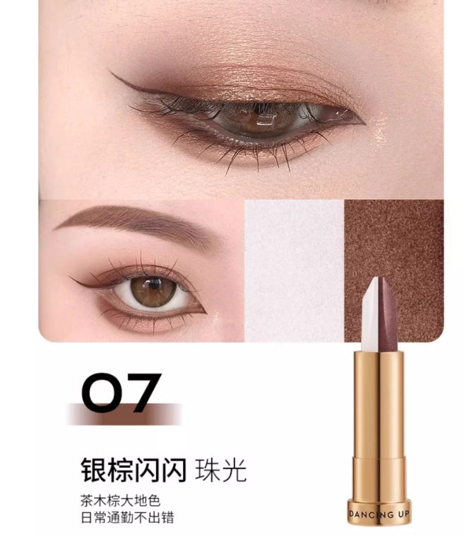 Tiktok/Douyin Hot DANCING UP Golden Diamond Duo Eye Shadow Stick 3.5g【Tiktok抖音爆款】舞动奇迹金钻双色眼影棒