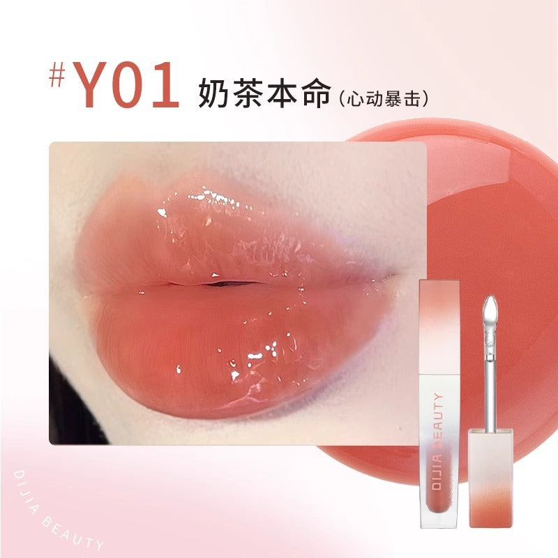 DIJIA Moisturising and Nourishing Lip Oil Hydrating Mirror Lip Glaze 3ml 缔葭保湿滋润唇油水光镜面唇釉