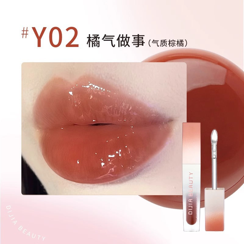 DIJIA Moisturising and Nourishing Lip Oil Hydrating Mirror Lip Glaze 3ml 缔葭保湿滋润唇油水光镜面唇釉