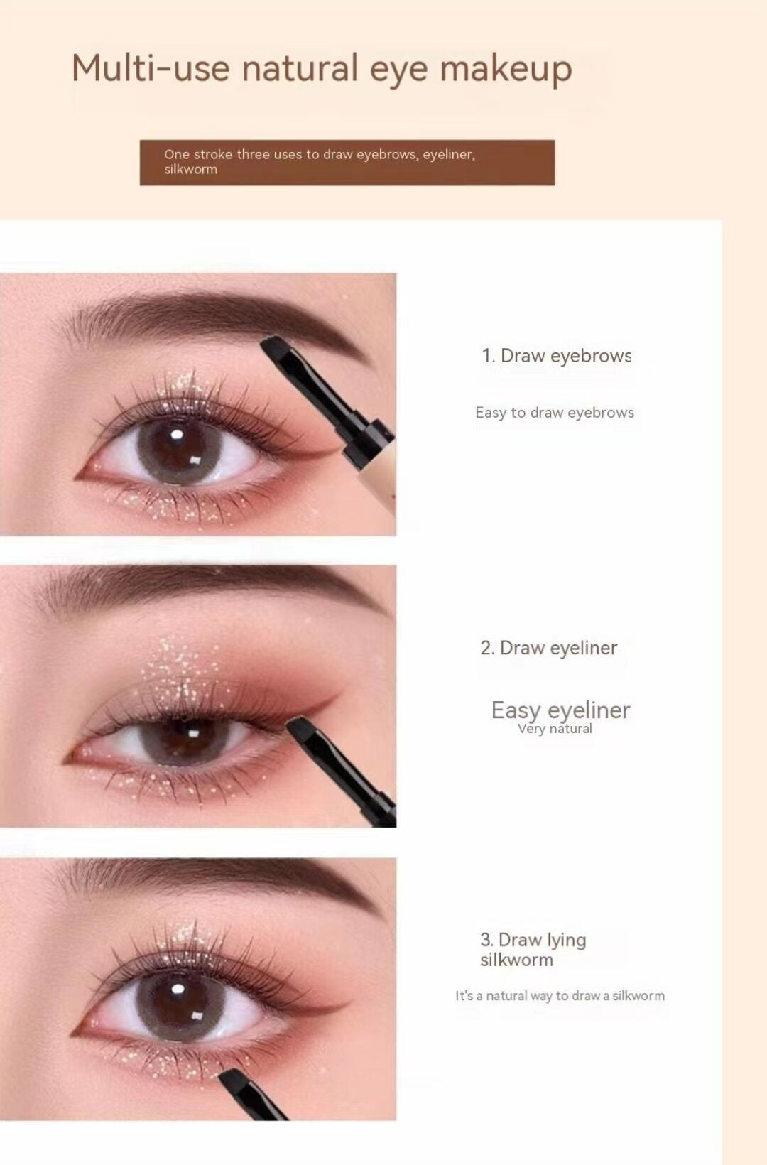 DPI Smooth Colored Brow Pomade Waterproof Long Lasting Eyebrow Cream DPI顺滑持色眉膏 1.2g