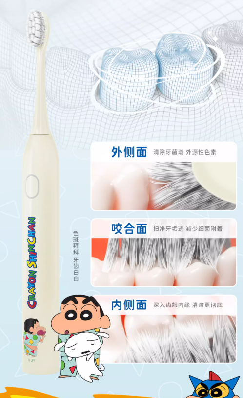 Dr.RAY X Crayon Shin-chan A65 Sonic Electric Toothbrush 雷治A65蜡笔小新系列声波电动牙刷