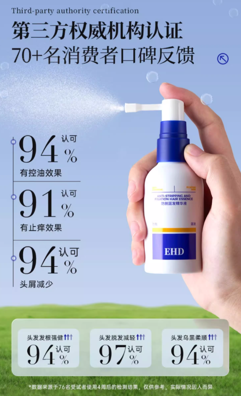 EHD Anti-Hair Loss Strengthening Serum 60ml EHD防脱固发精华液