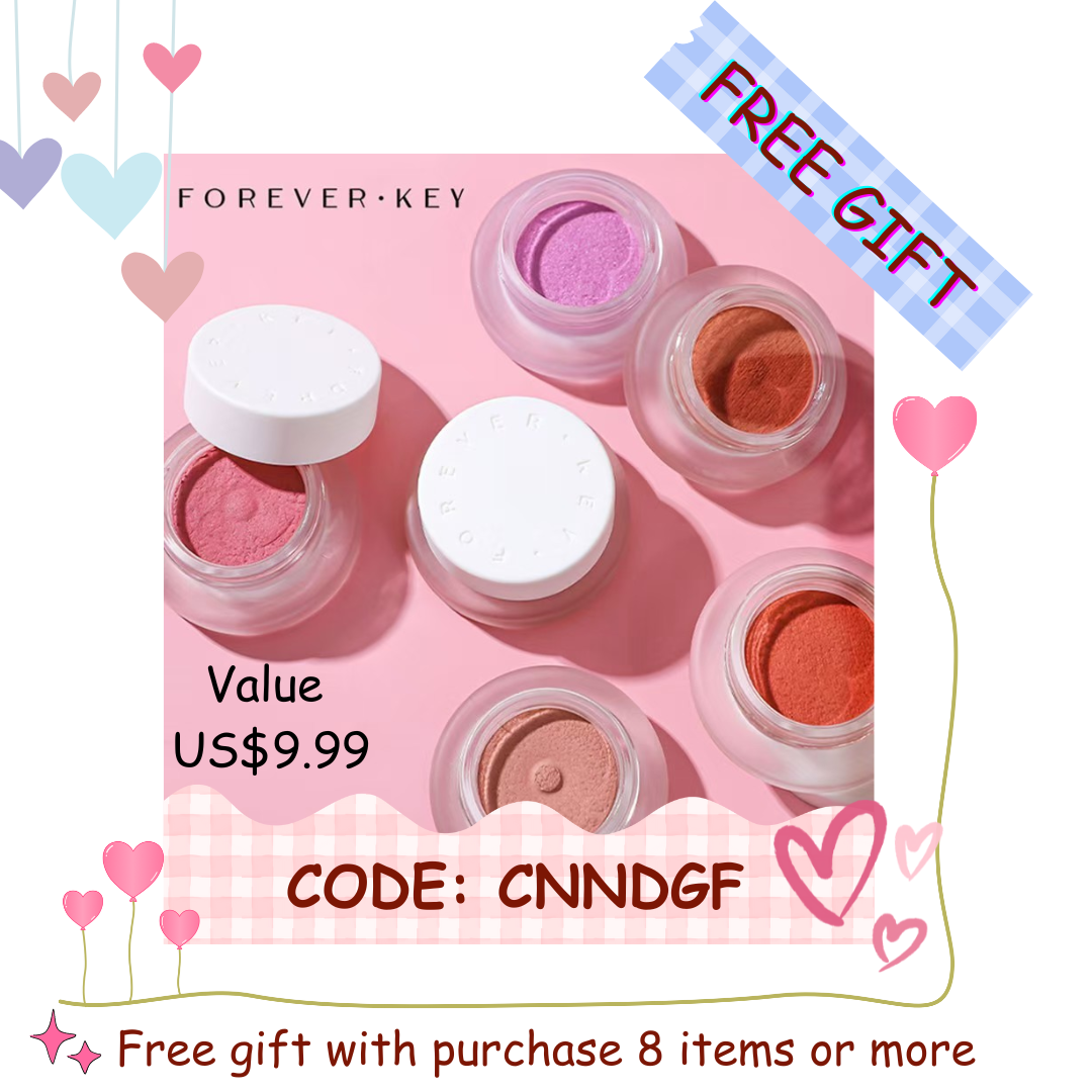 [Free Gift] FOREVERKEY Mousse Cheek Blush Cream 4g FOREVERKEY慕斯颊用腮红膏