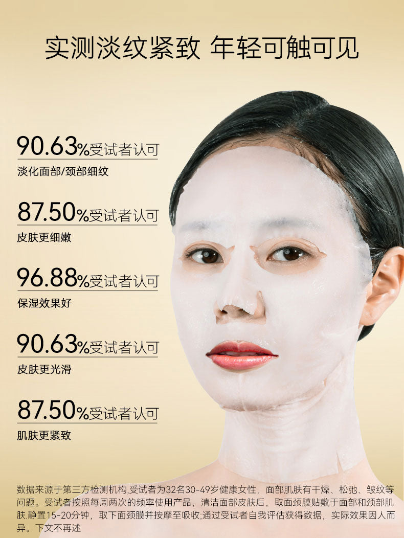 Fan Beauty Peptide Anti-Wrinkle Cream Face & Neck Mask 4Pcs 范冰冰同款胜肽凝时抗皱乳霜面颈膜