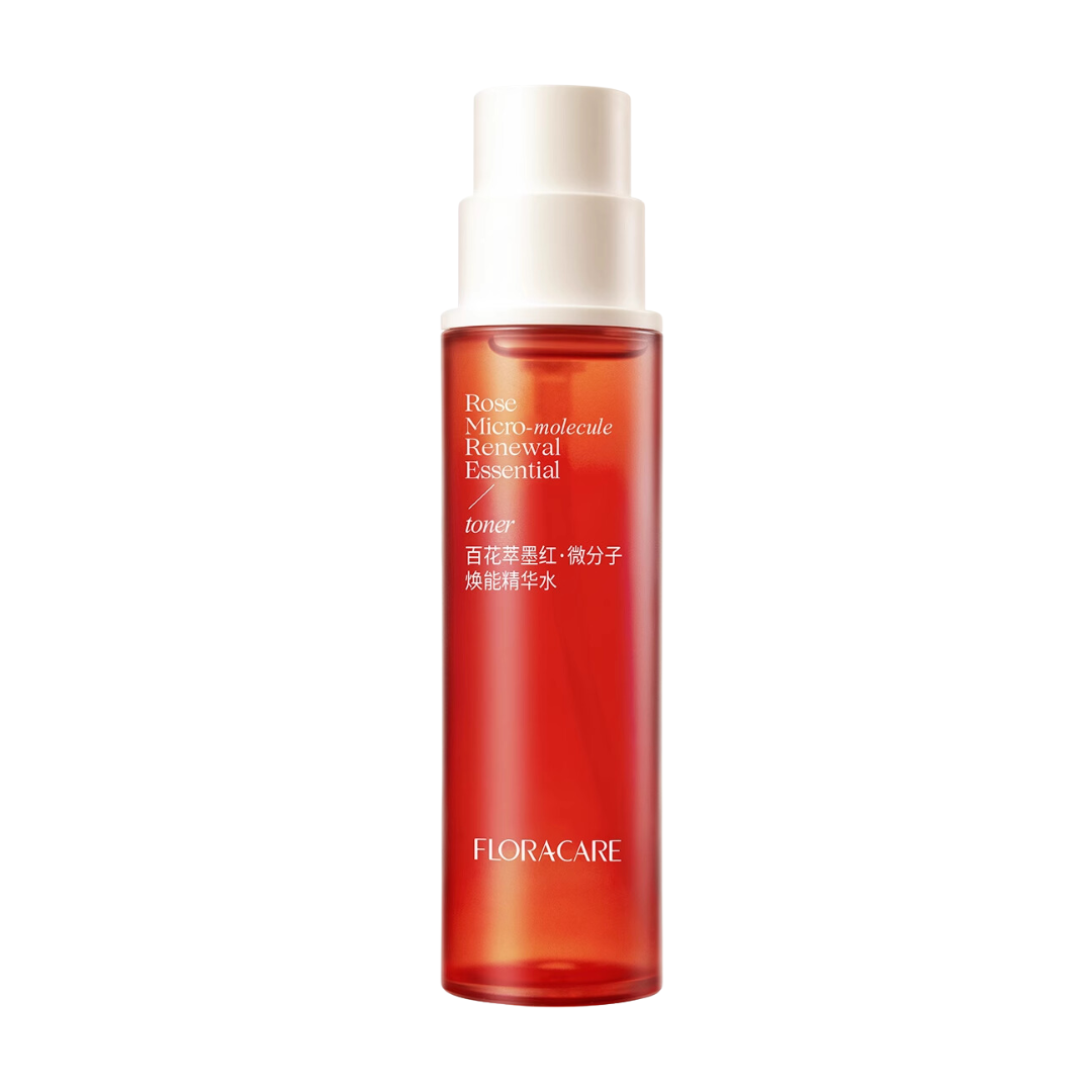 Tiktok/Douyin Hot Floracare Rose Micro-moleclue Renewal Essence Toner 150ml 【Tiktok抖音爆款】百花萃墨红微分子焕能精华水