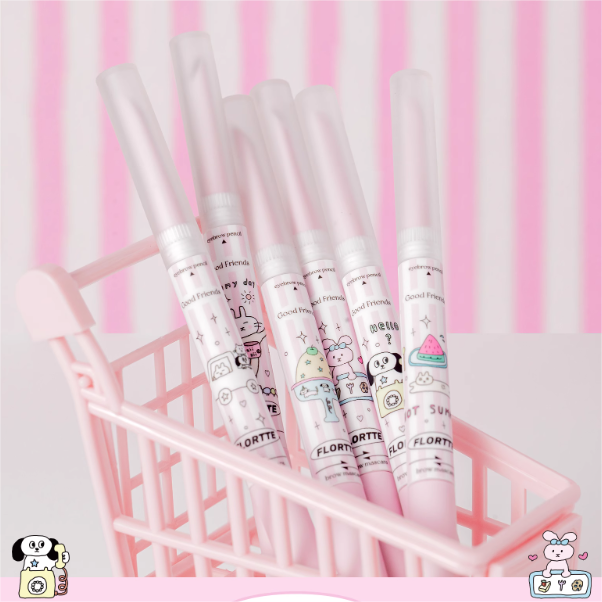 Flortte Good Friends Club Eyebrow Pen 1g 花洛莉亚好胖友俱乐部系列双头刀锋眉笔染眉膏