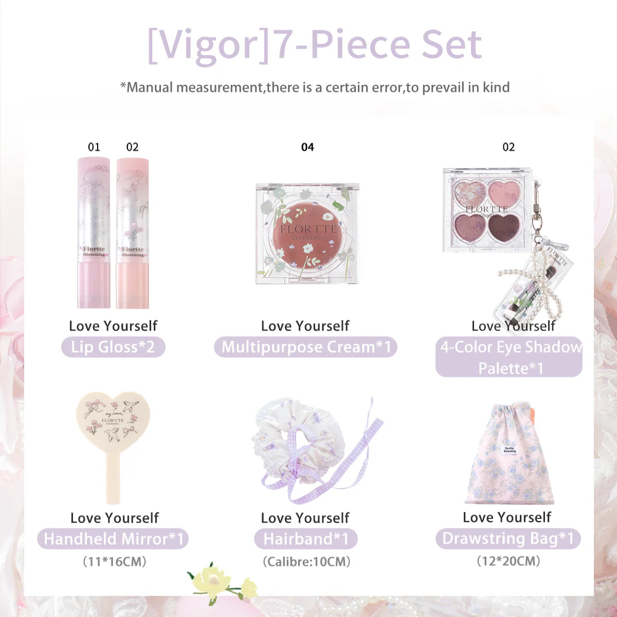 Flortte Love Yourself Mini Gift Set 7PCS/Set 花洛莉亚自恋系列礼盒