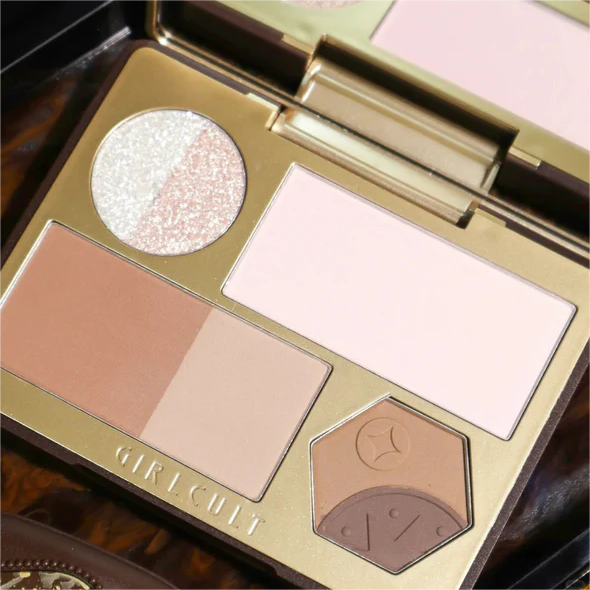 Girlcult Gold Digger Belle Series Highlighter Contour Makeup Palette 15g 构奇淘金娘系列面部综合盘