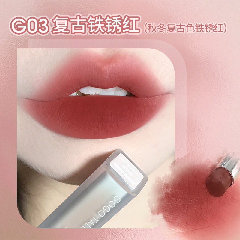 Gogotales Cream Velvet Thin Lip Mud  戈戈舞奶绒轻雾唇泥 1.8g