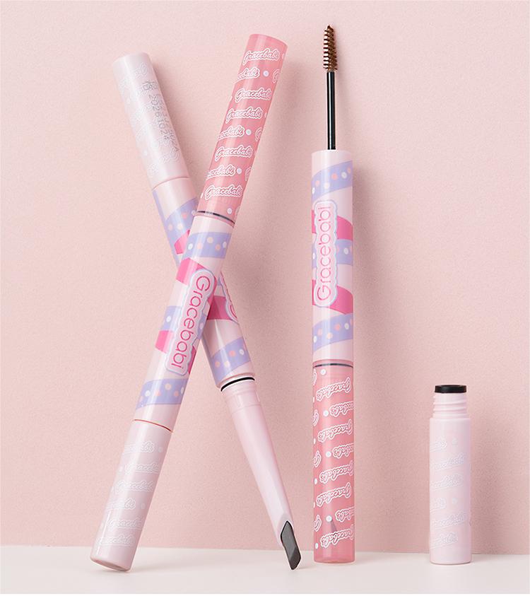 Gracebabi 3D Dual-Effect Blade Eyebrow Pencil & Gel 180mg+1g 瑰宝秘语立体双效刀锋眉笔染眉膏