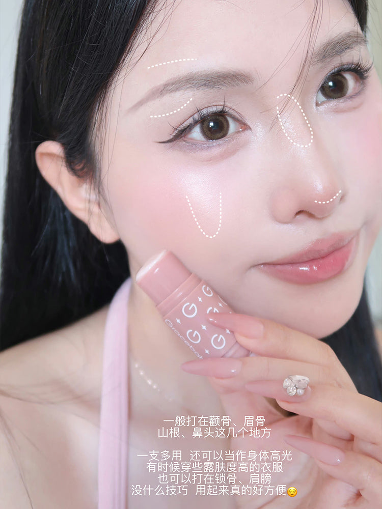 Gracebabi Hydra Glow Dual-Ended Highlighter Stick 4g 瑰宝秘语盈润透肌双头水光棒