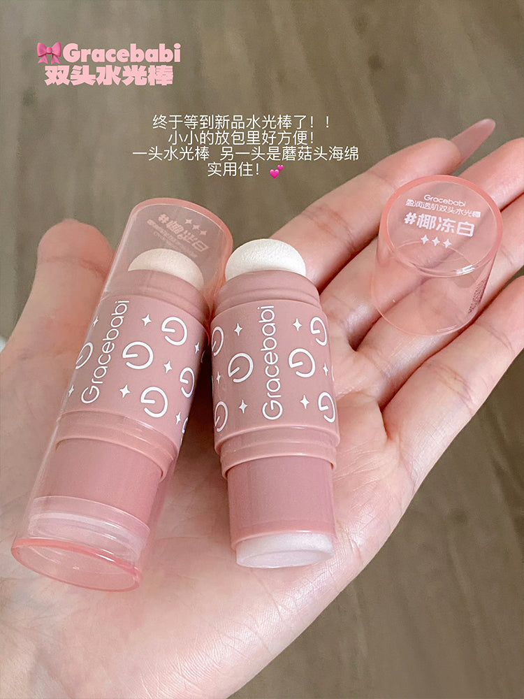 Gracebabi Hydra Glow Dual-Ended Highlighter Stick 4g 瑰宝秘语盈润透肌双头水光棒