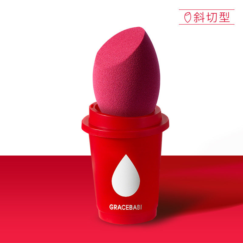 Gracebabi Matcha Beauty Blender Egg Puff Makeup Sponge with Stroage Cup 瑰宝秘语抹茶美妆蛋