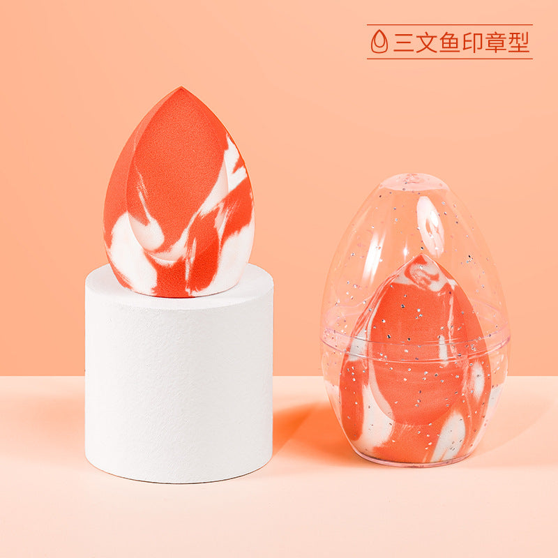 Gracebabi Salmon Dry and Wet Beauty Blender Powder Puff Makeup Sponges Egg 瑰宝秘语三文鱼干湿两用粉扑海绵蛋