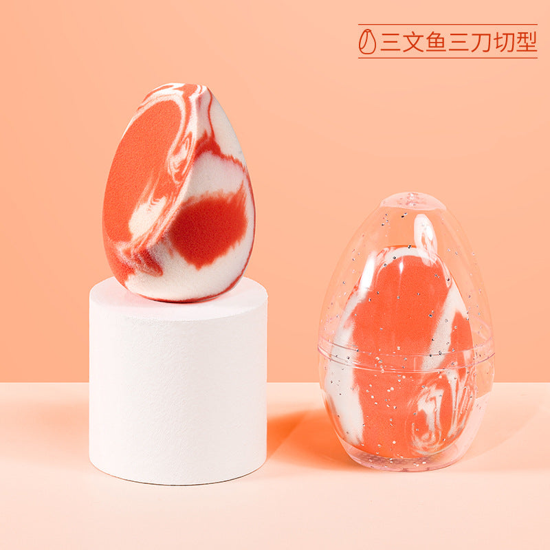 Gracebabi Salmon Dry and Wet Beauty Blender Powder Puff Makeup Sponges Egg 瑰宝秘语三文鱼干湿两用粉扑海绵蛋