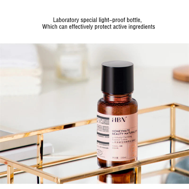 HBN α-Arbutin Luminous Essence Brighten Moisturize Facial Toner 150ml HBNα-熊果苷精萃水