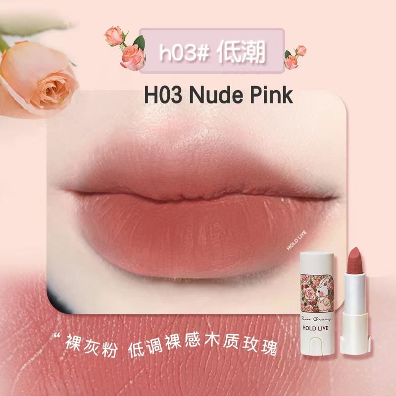 HOLD LIVE Bunny Garden Matte Velvet Lipstick 兔兔花园哑光丝绒唇膏3.8g