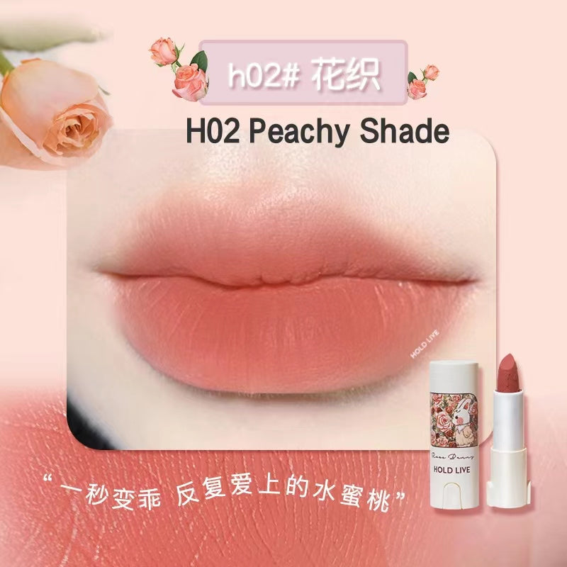 HOLD LIVE Bunny Garden Matte Velvet Lipstick 兔兔花园哑光丝绒唇膏3.8g