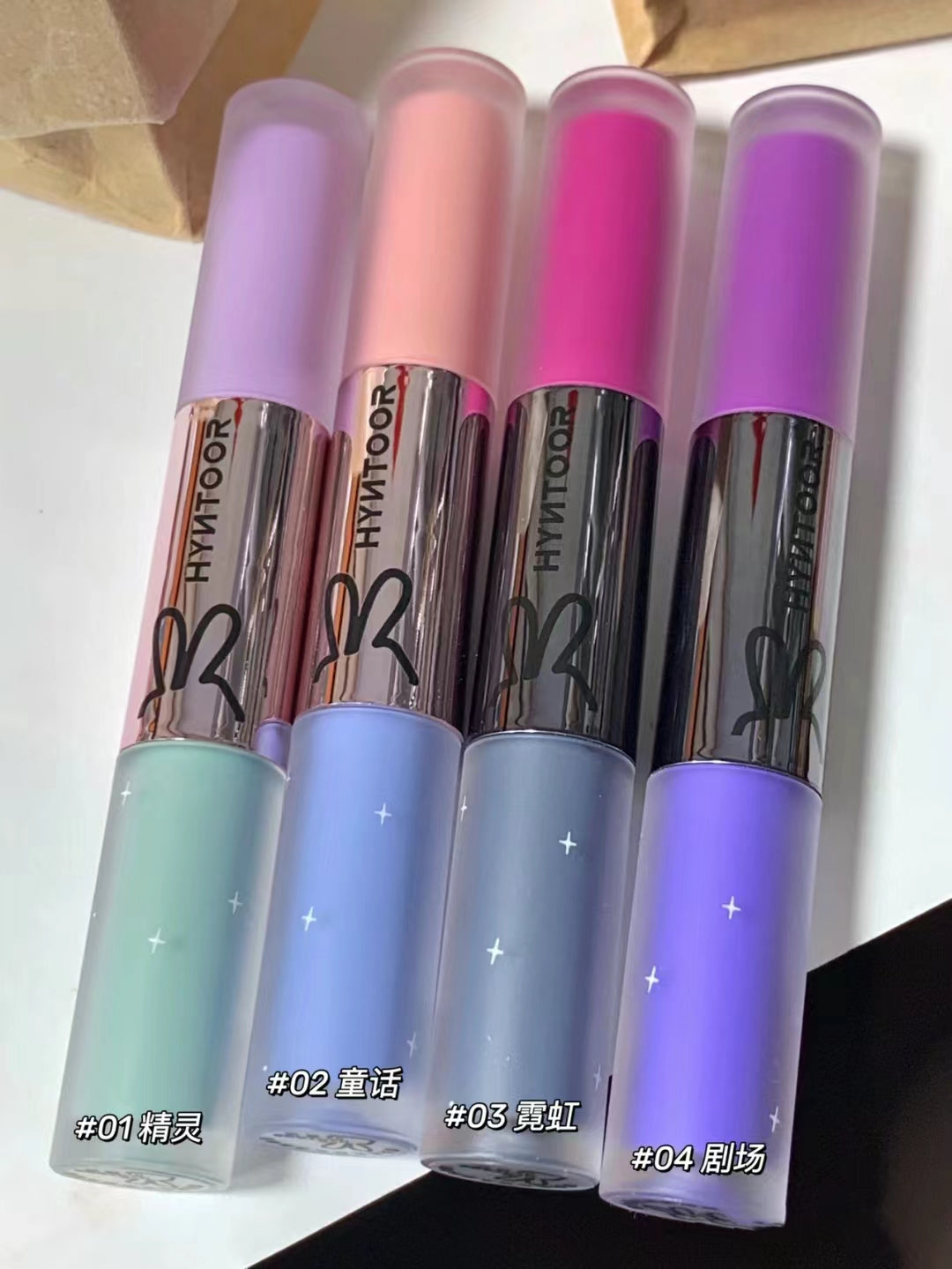 HYNTOOR Dual-ended Liquid Eyeshadow 2.2g/2g 黑兔双头液体眼影