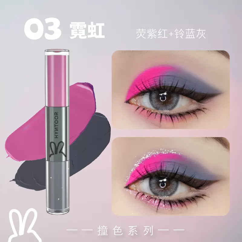 HYNTOOR Dual-ended Liquid Eyeshadow 2.2g/2g 黑兔双头液体眼影