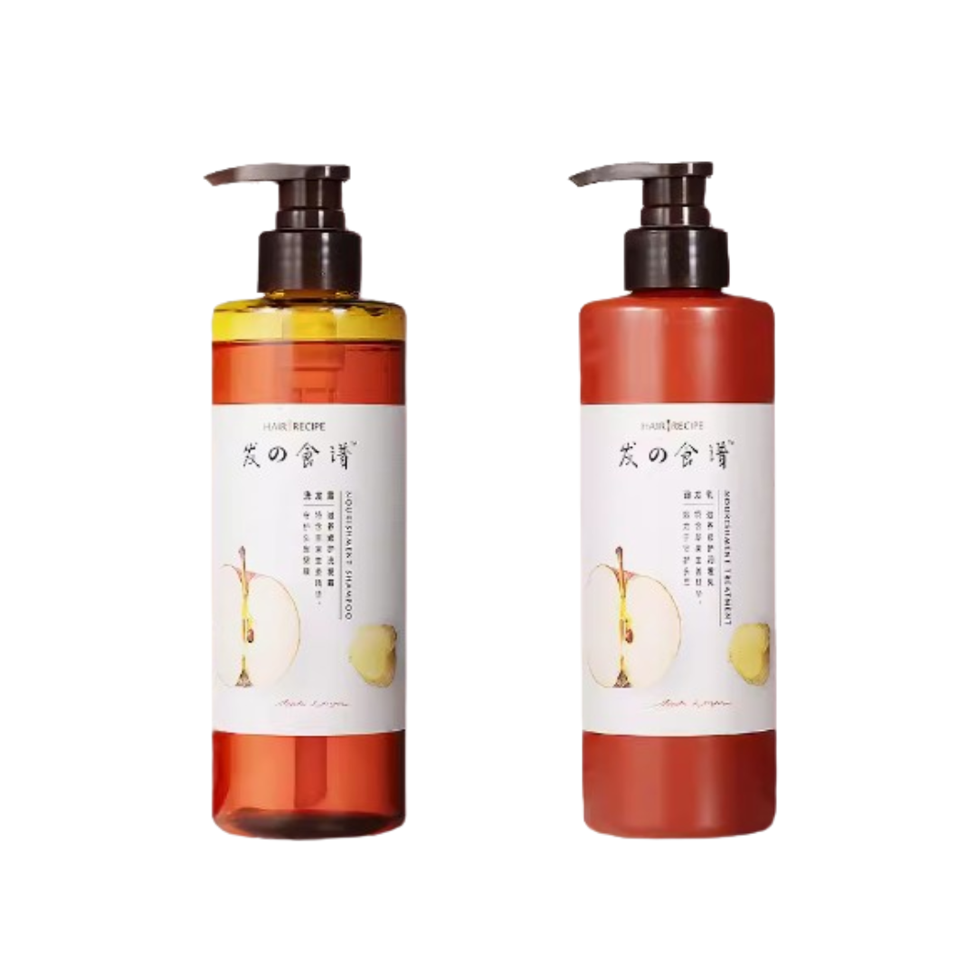 Hair Recipe Apple & Ginger Nourishing Repair Shampoo / Conditioner 530ml 发之食谱苹果生姜滋养修复洗发露/护发素