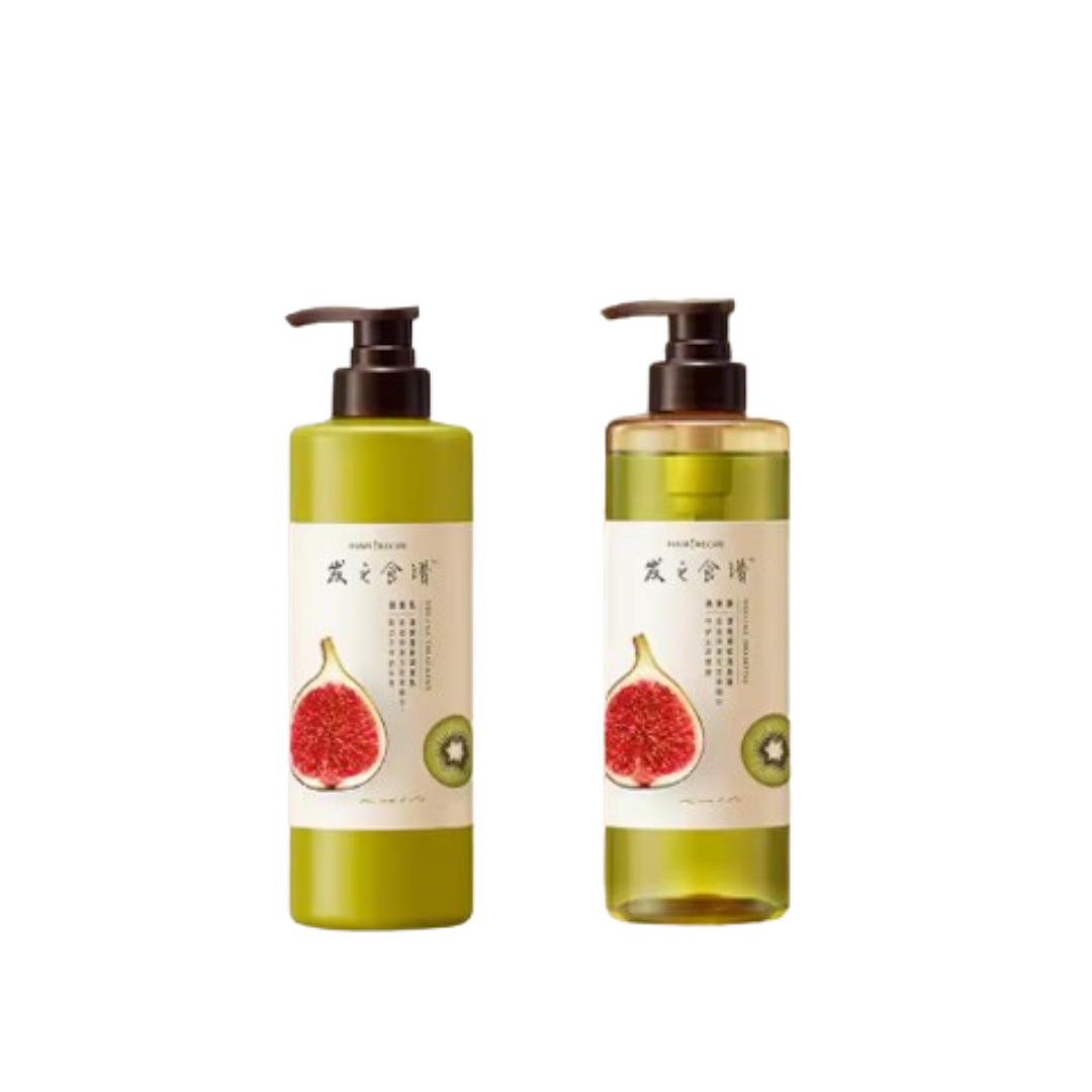 Hair Recipe Fig & Kiwi Refreshing Volumizing Shampoo / Conditioner 530ml 发之食谱无花果奇异果清爽蓬松洗发露/护发素